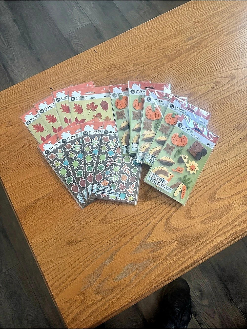 Autumn Sticker Packs Set Multicolor